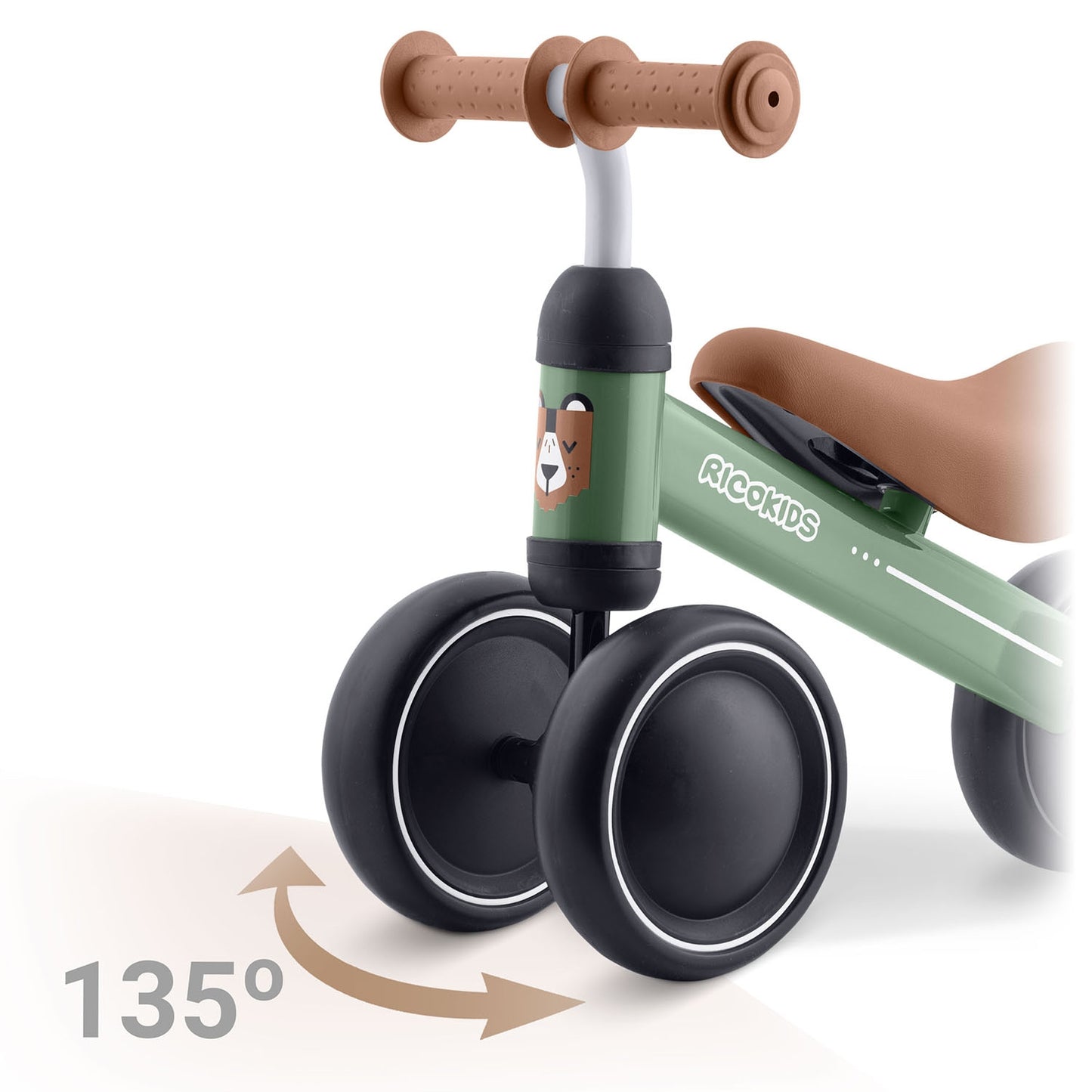 Ricokids three-wheeled balance bike for children