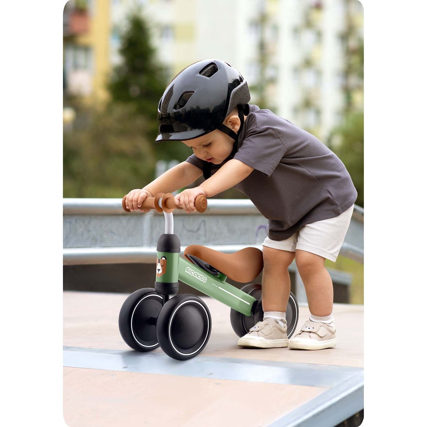 Ricokids three-wheeled balance bike for children