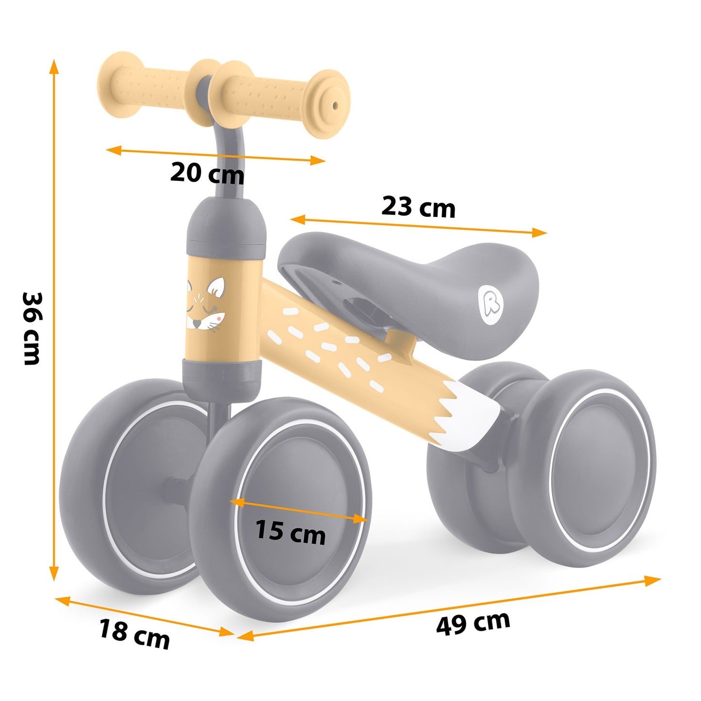 Ricokids three-wheeled balance bike for children