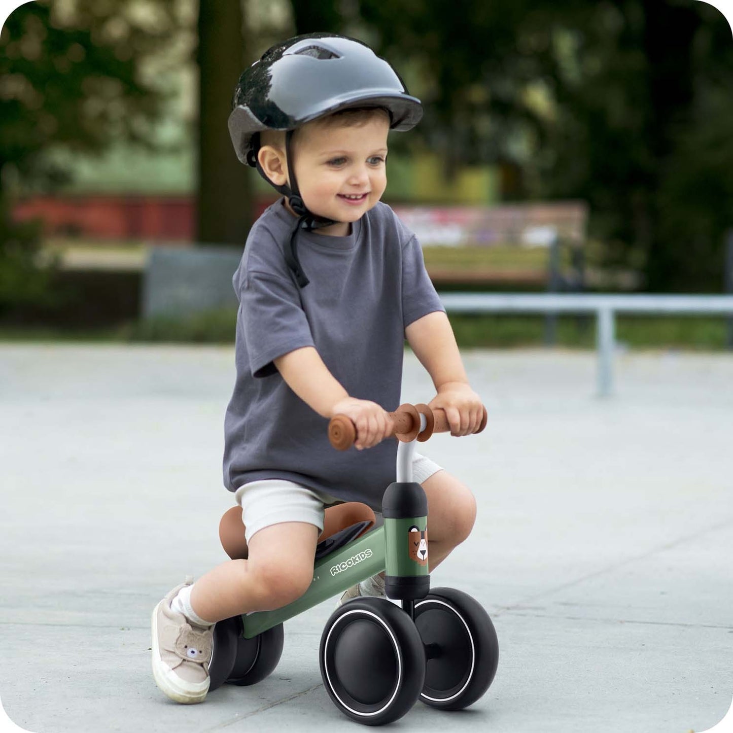 Ricokids three-wheeled balance bike for children