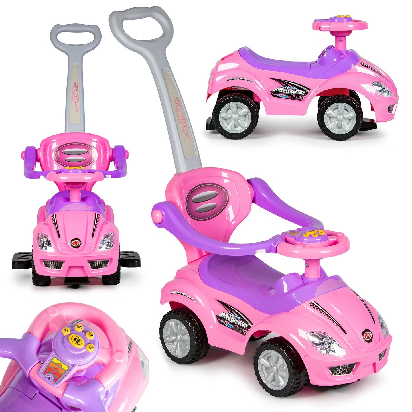 Ride On Toy Push Car Walker with handle 3in1