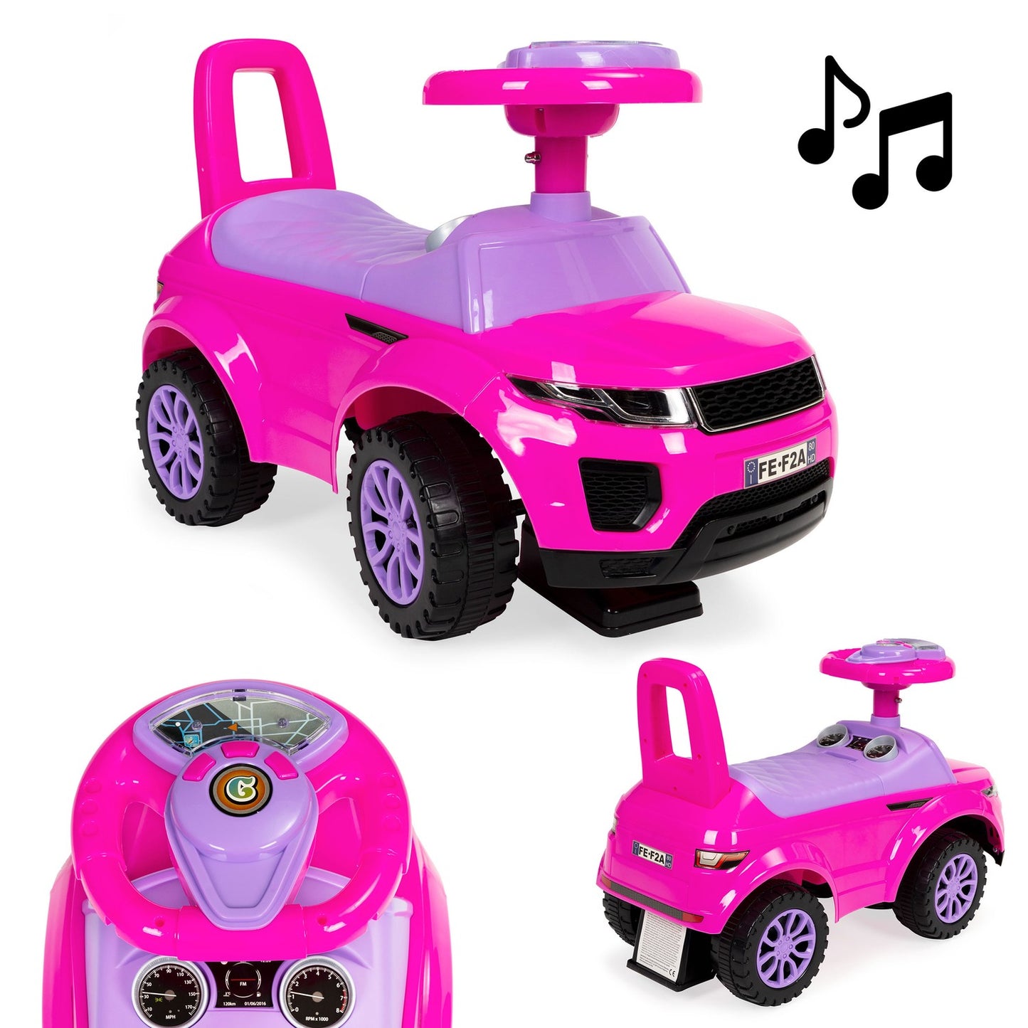 Ride-on for children, toy car with sounds 12m+