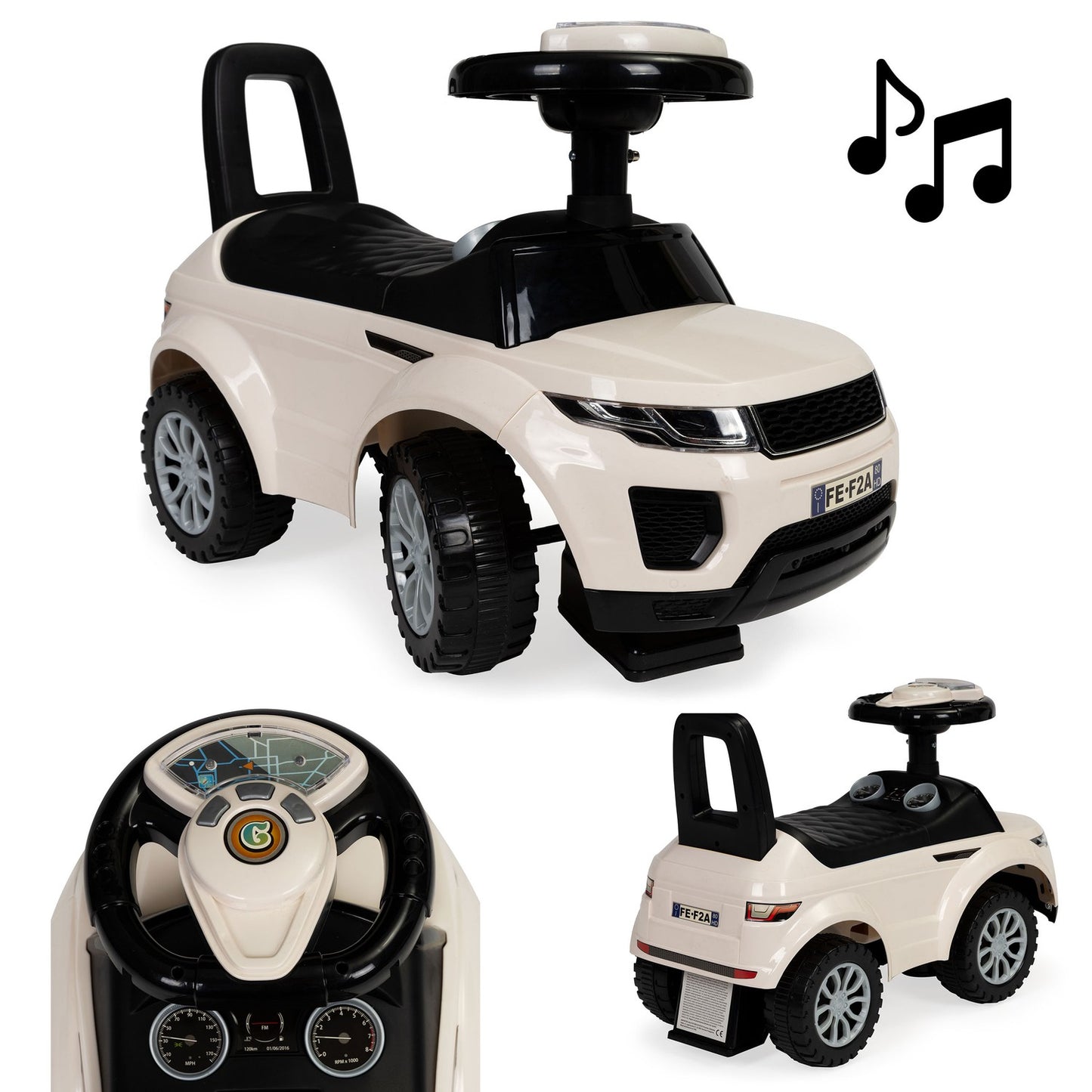 Ride on push car for kids, toy car with sounds 12m+