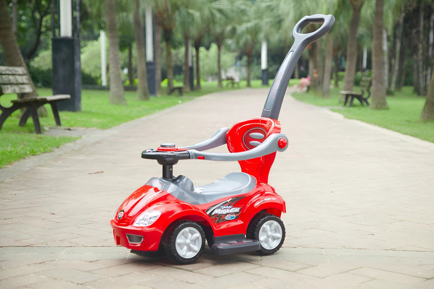 Ride-on, walker, pusher 3in1 deluxe red