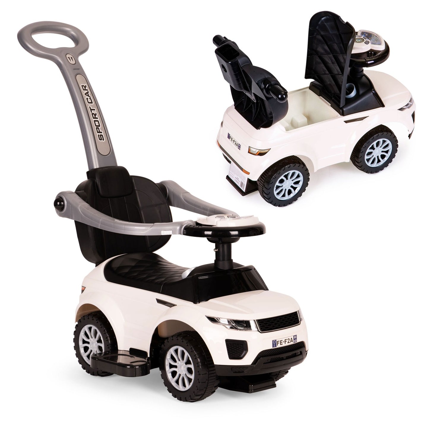 Rider walker pusher 3in1 toy car super car white
