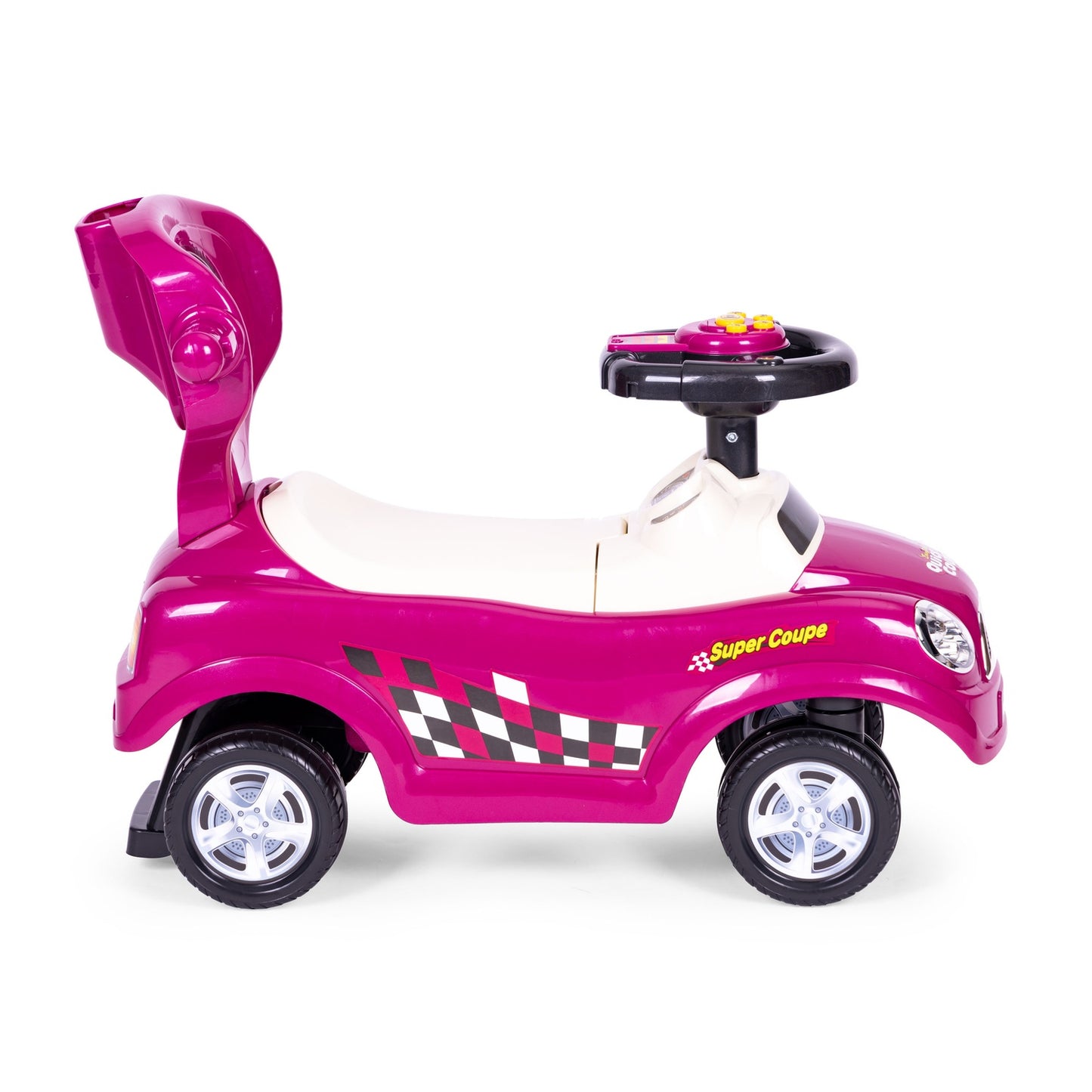 Rider walker pusher swivel wheels handle sounds