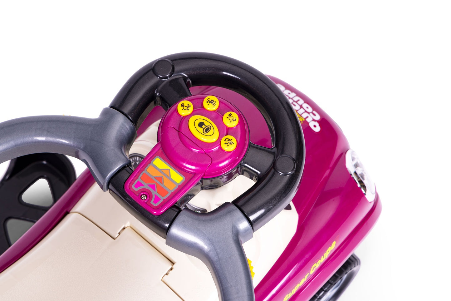 Rider walker pusher swivel wheels handle sounds