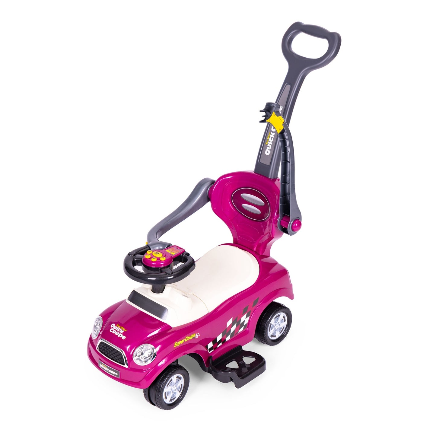 Rider walker pusher swivel wheels handle sounds