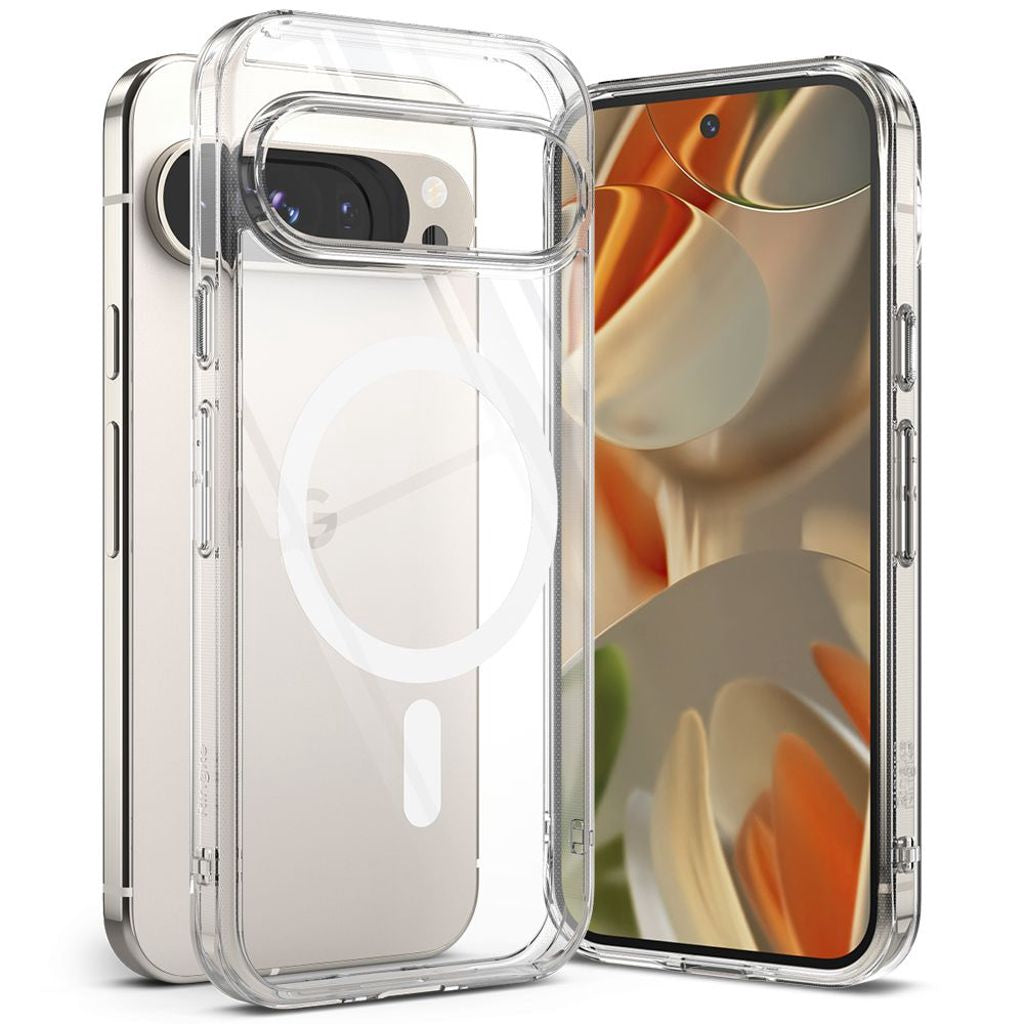 Ringke Fusion Magsafe-skal för Google Pixel 9 / 9 Pro - Transparent