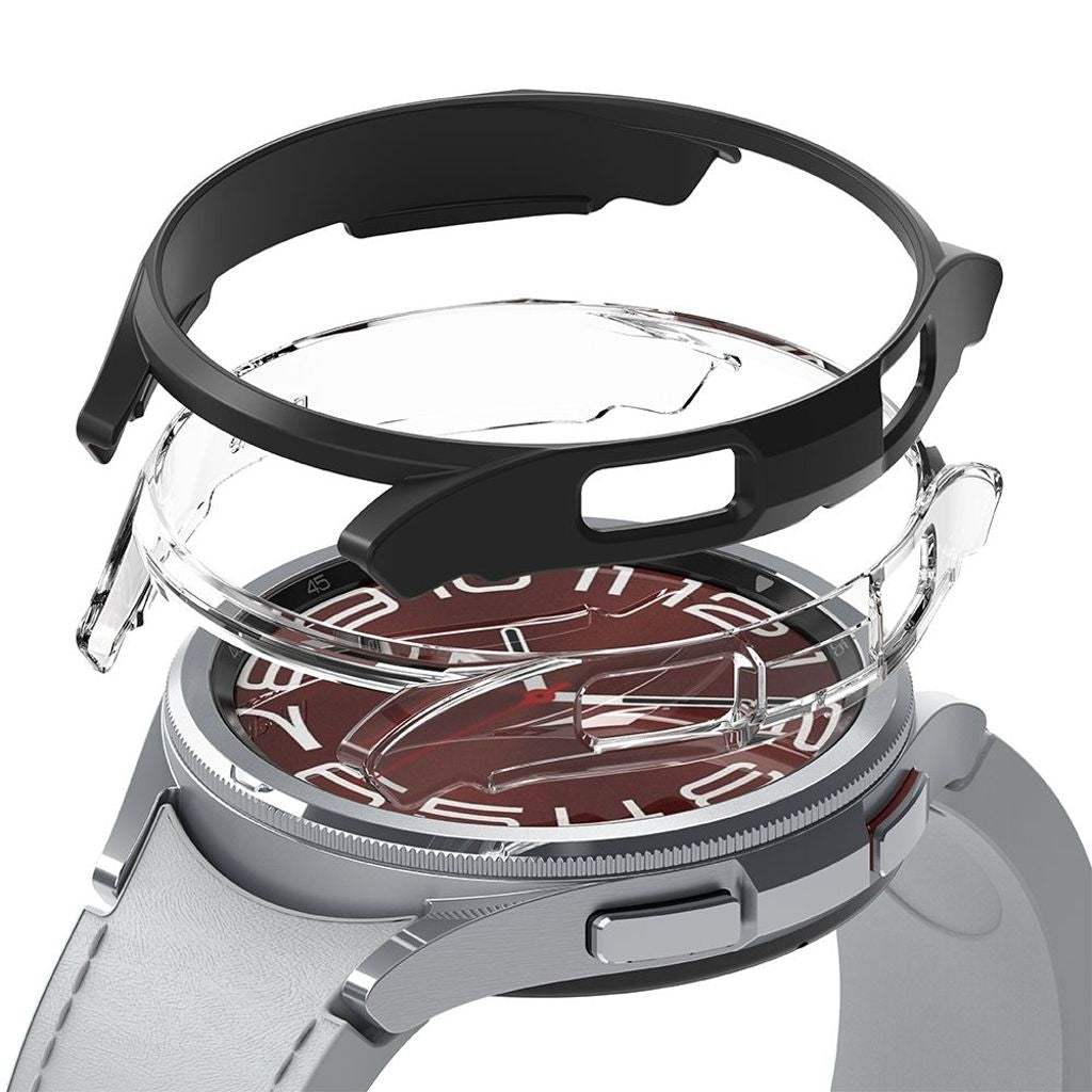 Ringke Slim-skal till Galaxy Watch 6 Classic 43 mm, 2-pack - Svart/Transparent