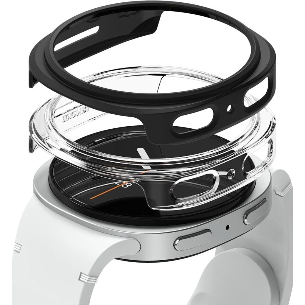 Ringke Slim-skal till Samsung Galaxy Watch 8 44mm, 2-pack - Svart/Transparent