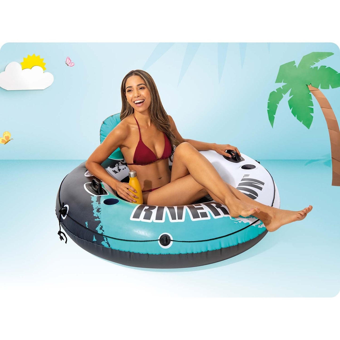 River Run swimming ring 135 cm, 2 Intex 56825 handles