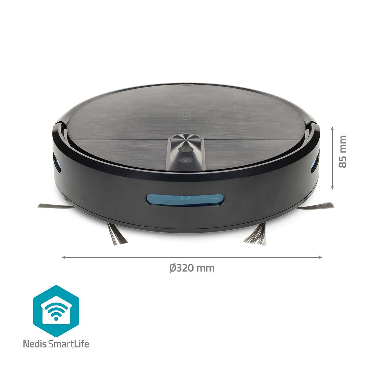 Robot Vacuum Cleaner, Wi-Fi, 0.6L, Auto Charge, 2hr Run Time