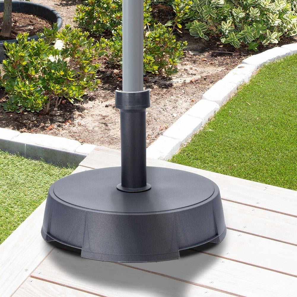 Robust and heavy base for outdoor parasol