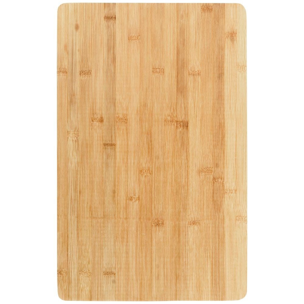 Robust bamboo cutting board for cutting and serving food