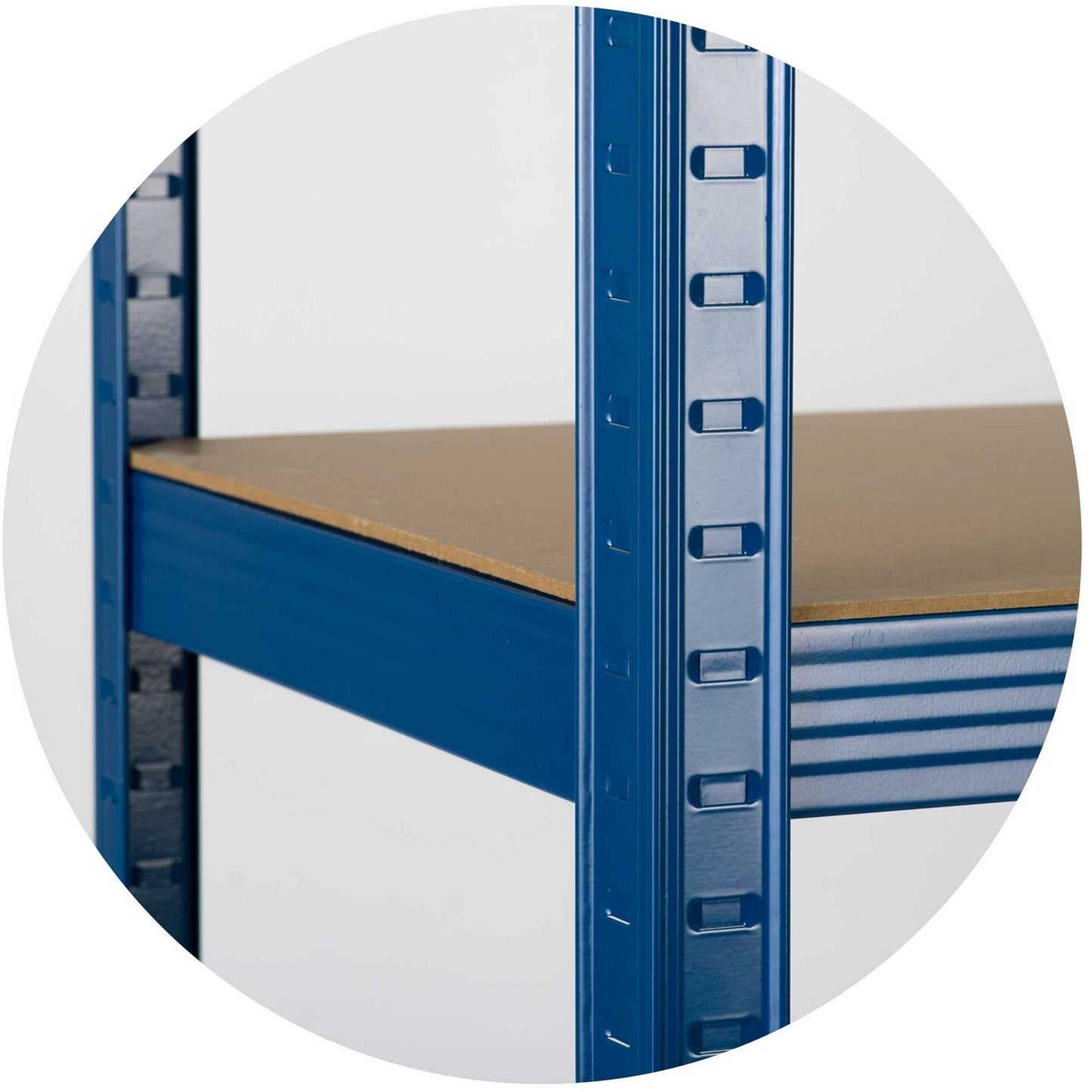 Robust metal shelf for storage, 150 x 75 x 30 cm - Humberg 4842