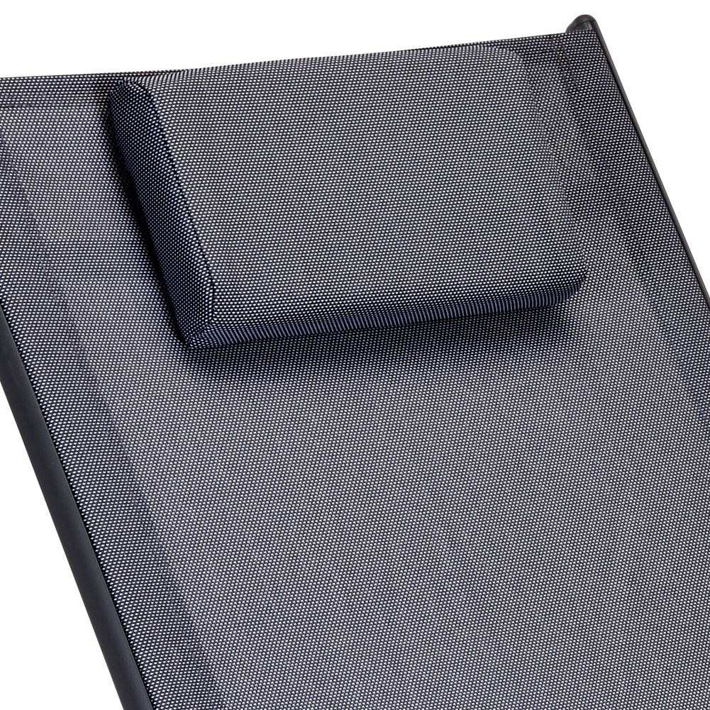 Robust rocking chair with cushion in dark gray polyester fabric