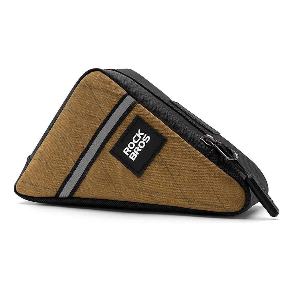 Rockbros Bicycle Bag Triangle for Frame 0.3L - Brown
