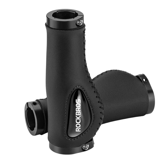 Rockbros bicycle grip leather - black