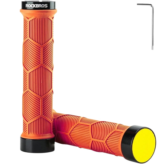 Rockbros bicycle grip with reflex - orange