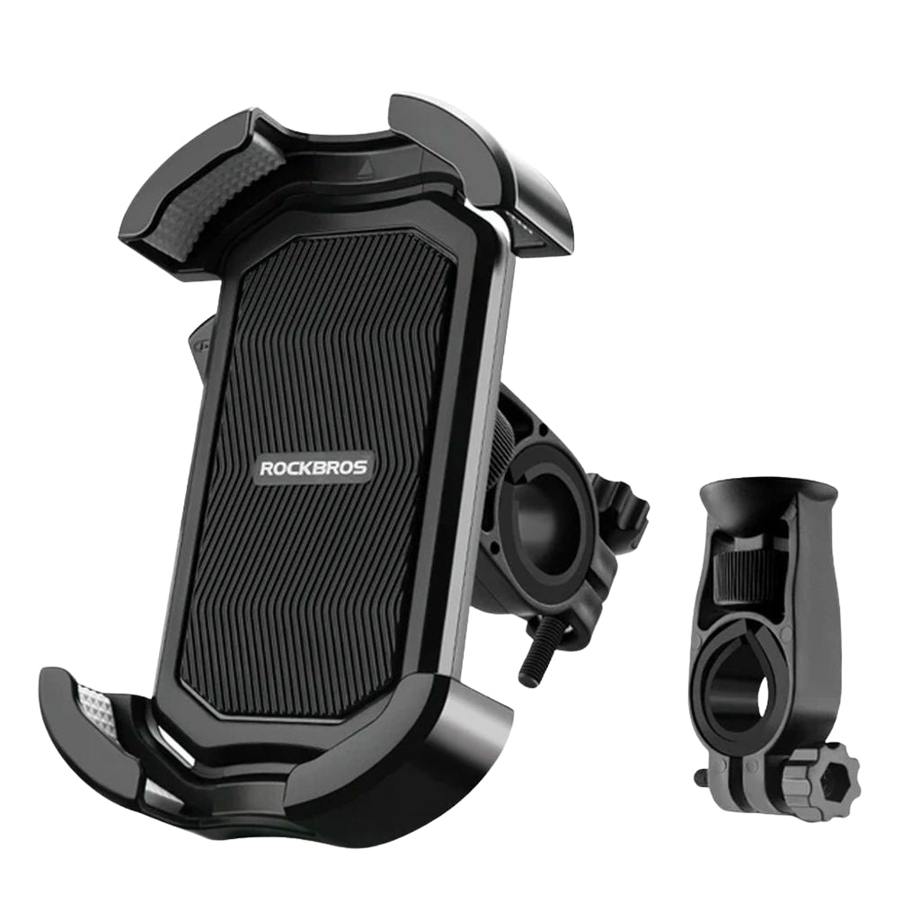 Rockbros phone holder for bicycle handlebars - black