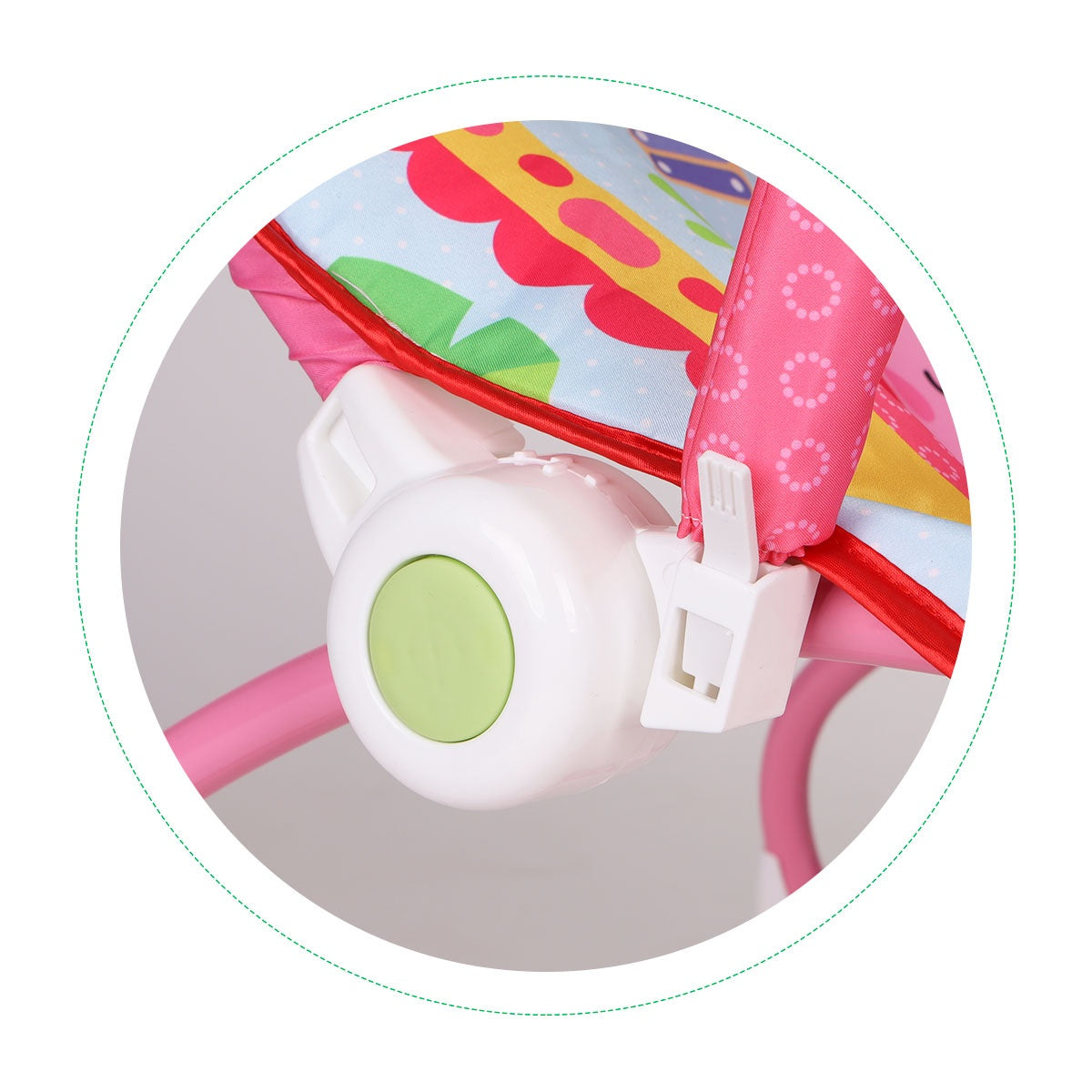 Rocker bouncer 2in1 vibrations sounds toys adjustable