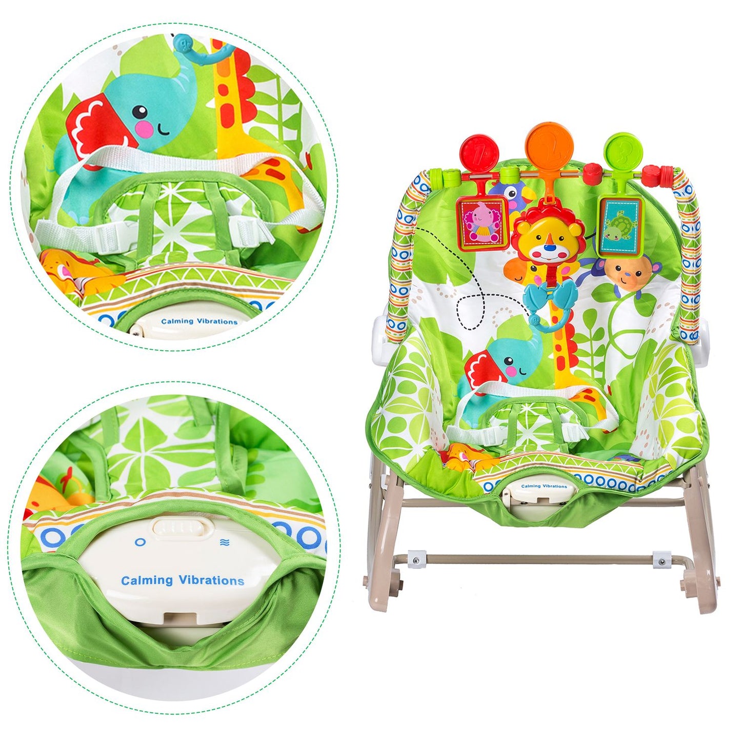 Rocking chair 3in1 vibration Ecotoys