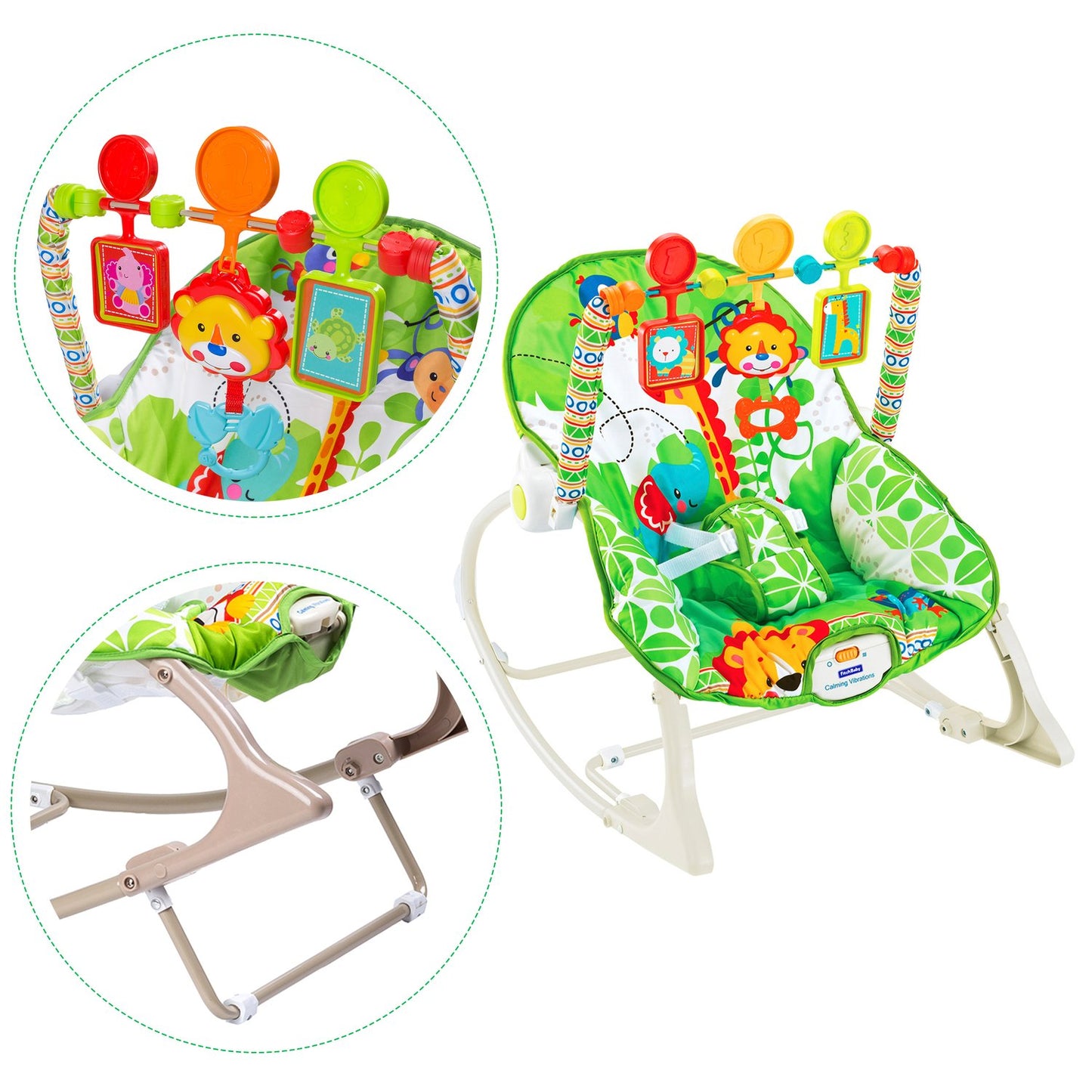 Rocking chair 3in1 vibration Ecotoys