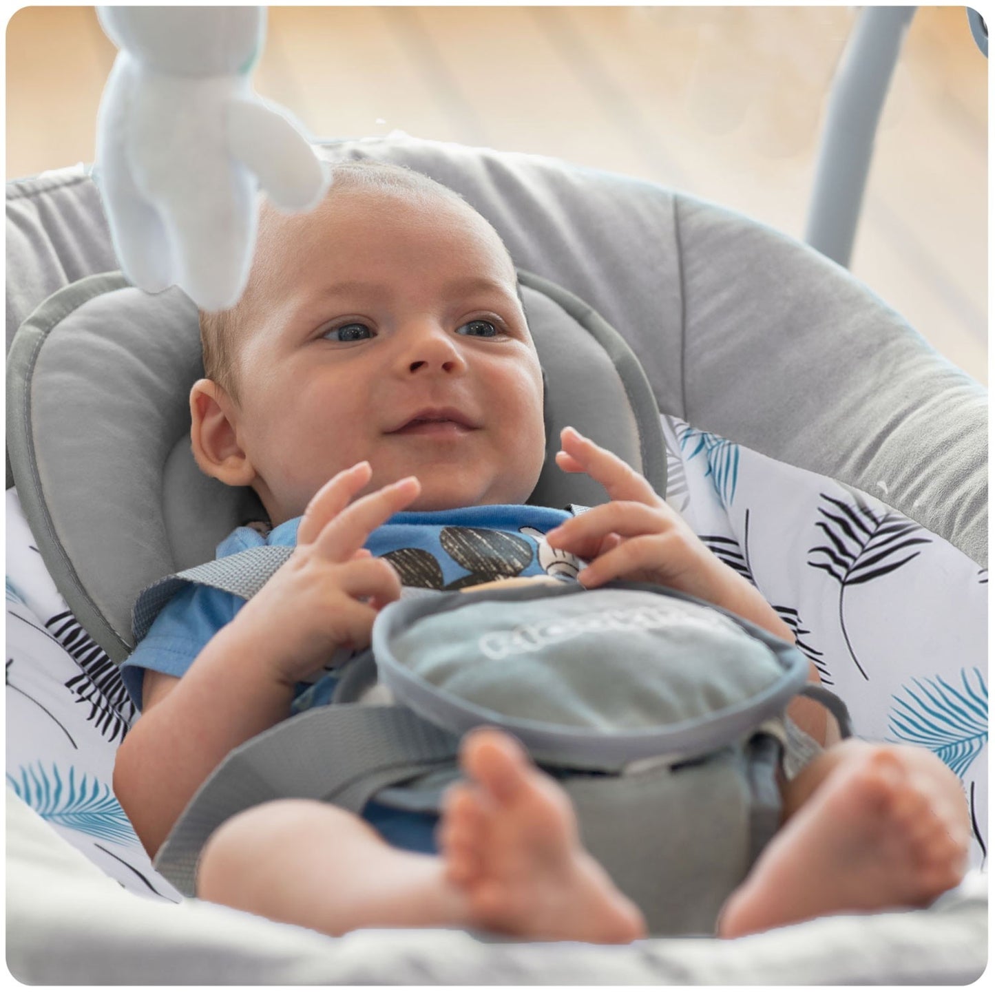 Rocking chair automatic with music turquoise Ricokids 7326