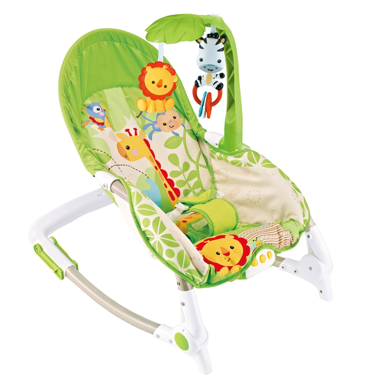 Rocking chair cradle vibrations music lion Ecotoys
