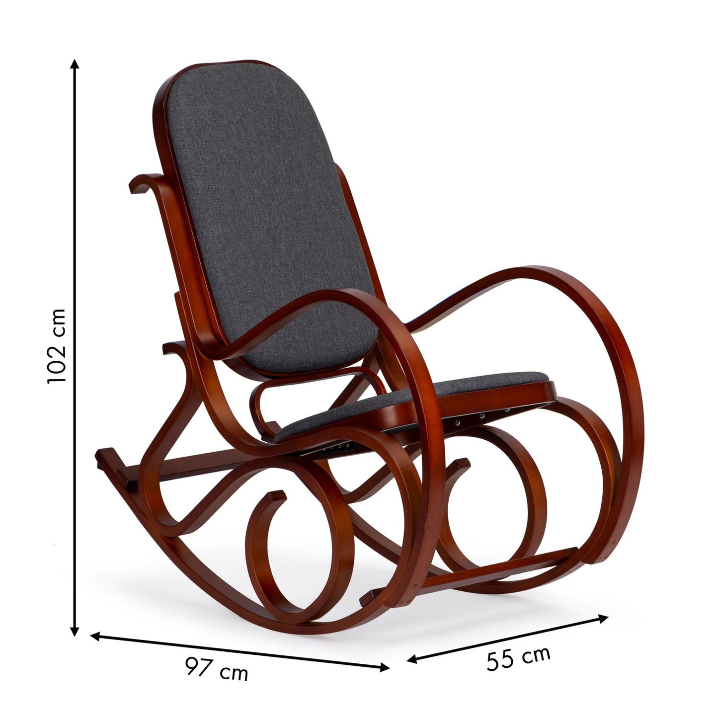 Rocking chair on skids ModernHome