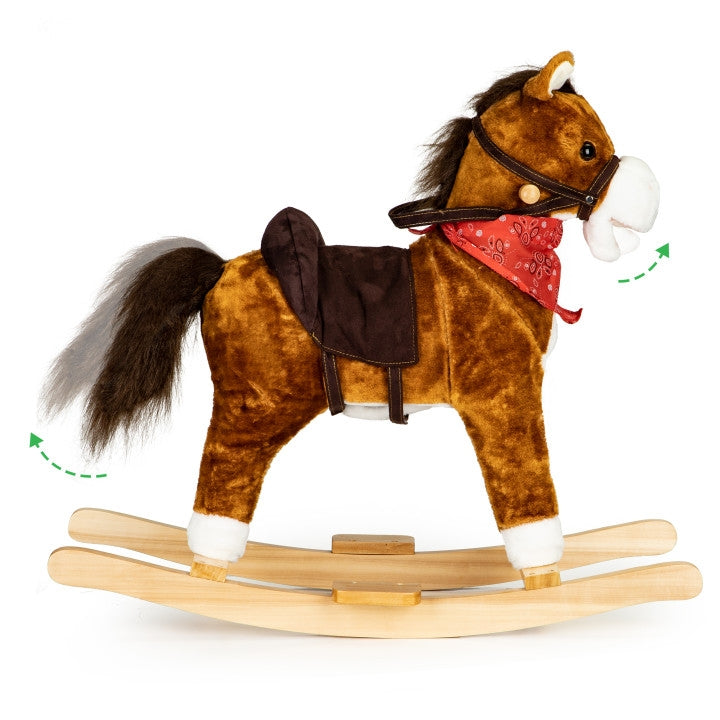 Rocking horse moving tail and mouth sounds