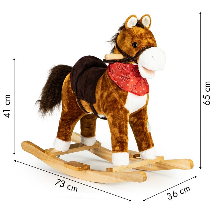 Rocking horse moving tail and mouth sounds