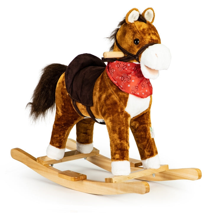 Rocking horse moving tail and mouth sounds