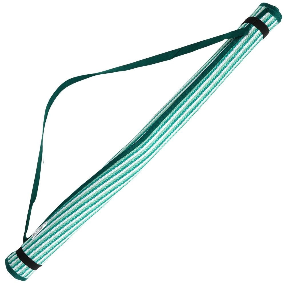 Rollable beach mat with comfortable handle and light weight