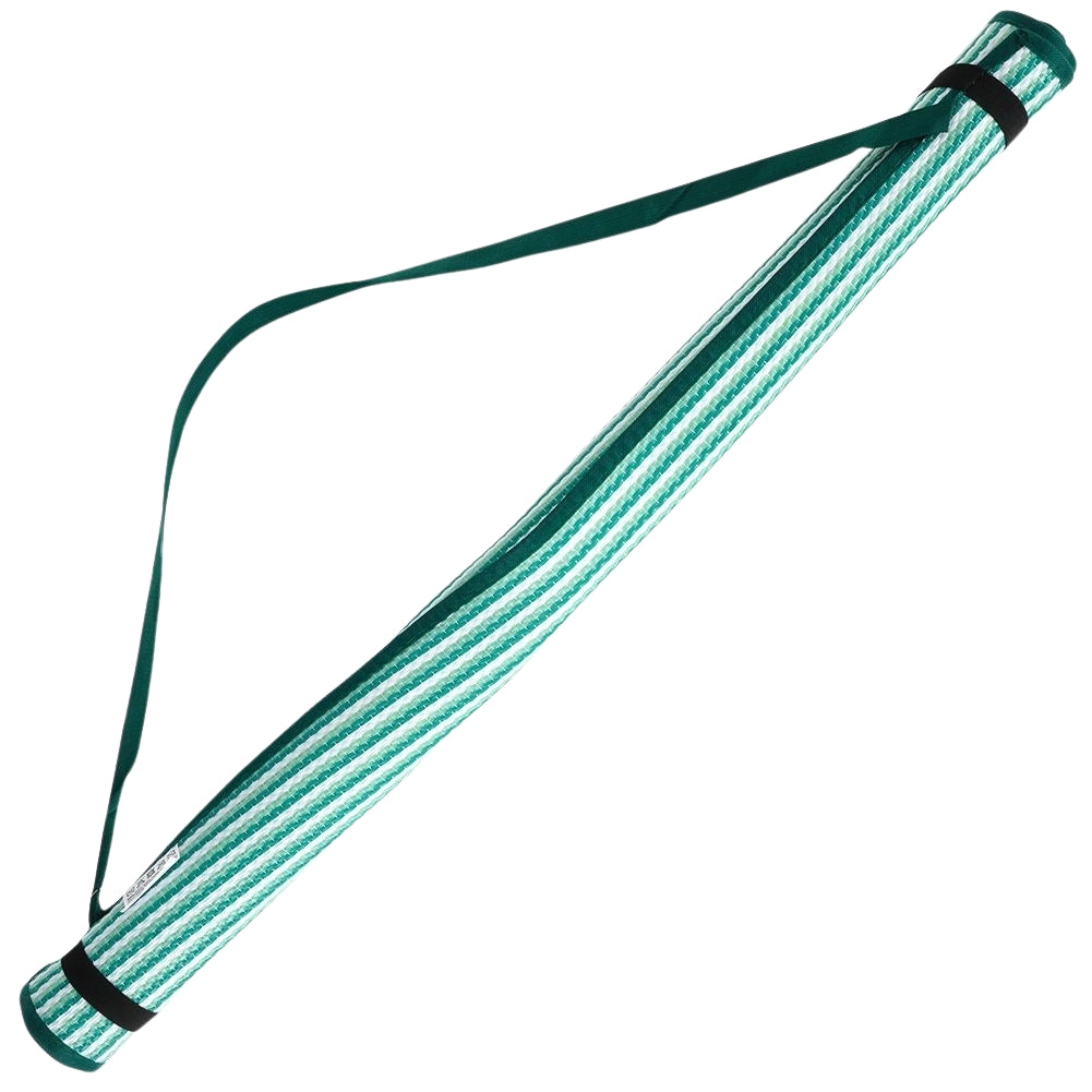 Rollable beach mat with comfortable handle and light weight