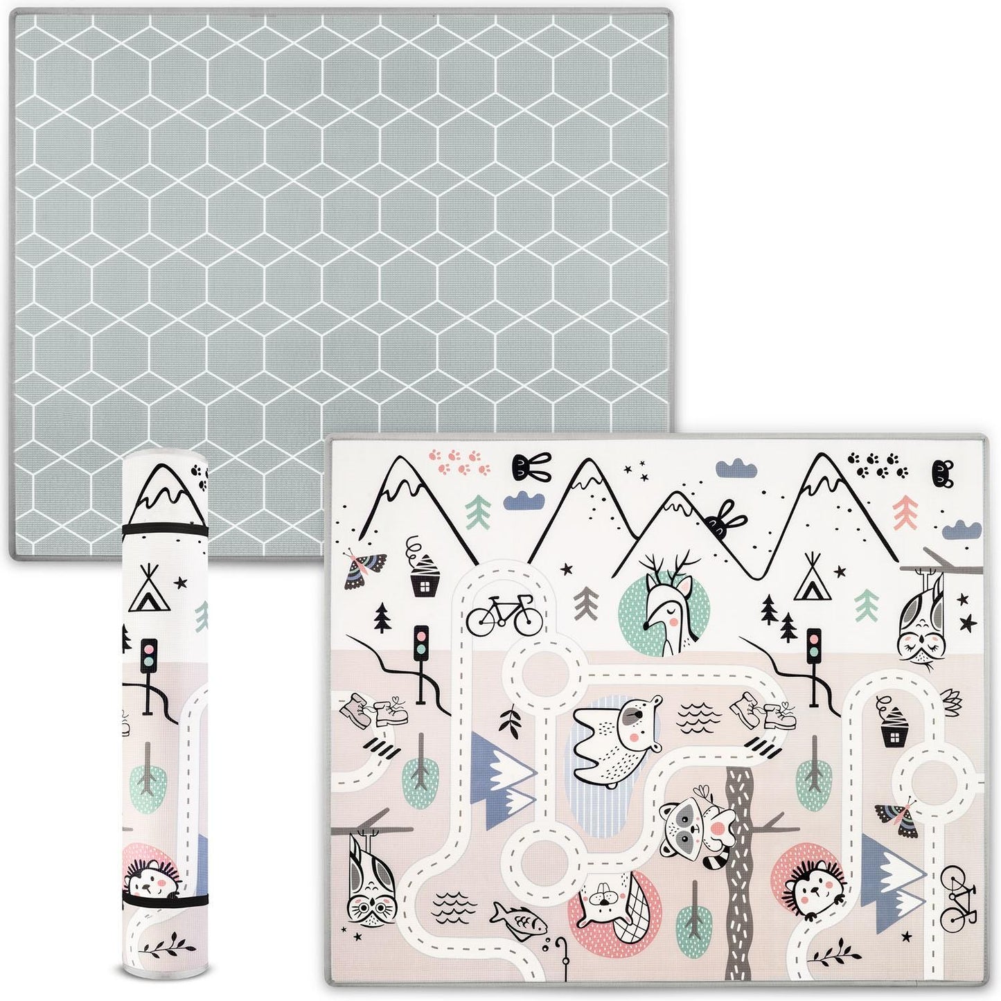 Rollable foam mat 180 x 150 x 1.5 cm Nukido NK-342