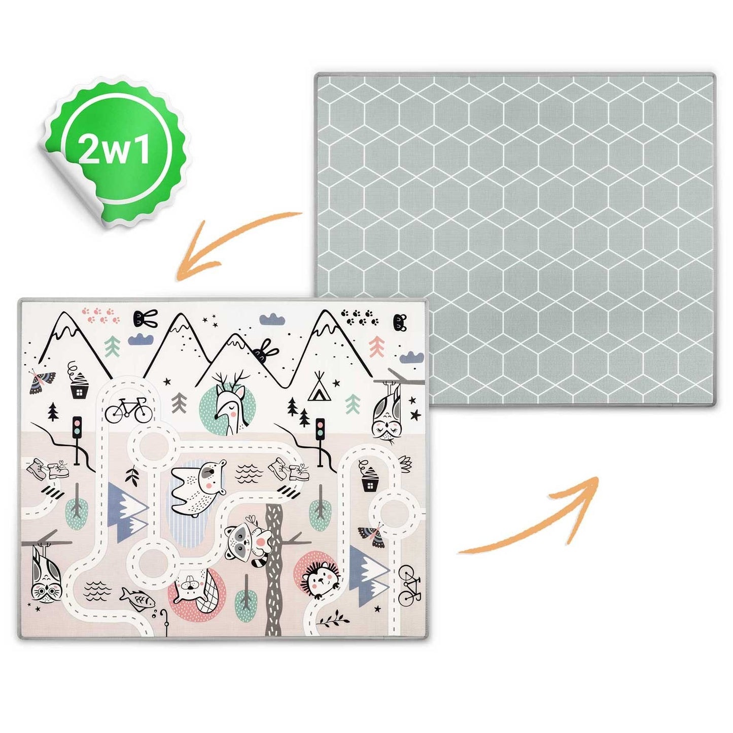 Rollable foam mat 180 x 150 x 1.5 cm Nukido NK-342