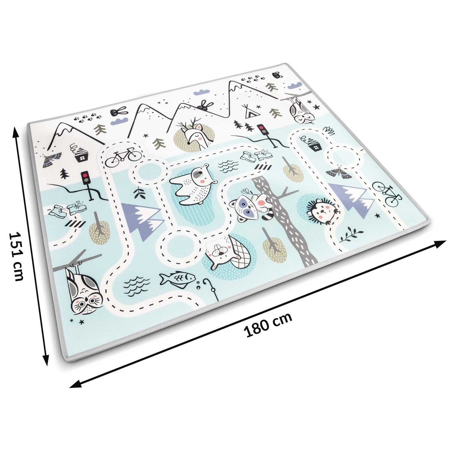 Rollable foam mat 180 x 150 x 1.5 cm Nukido NK-342