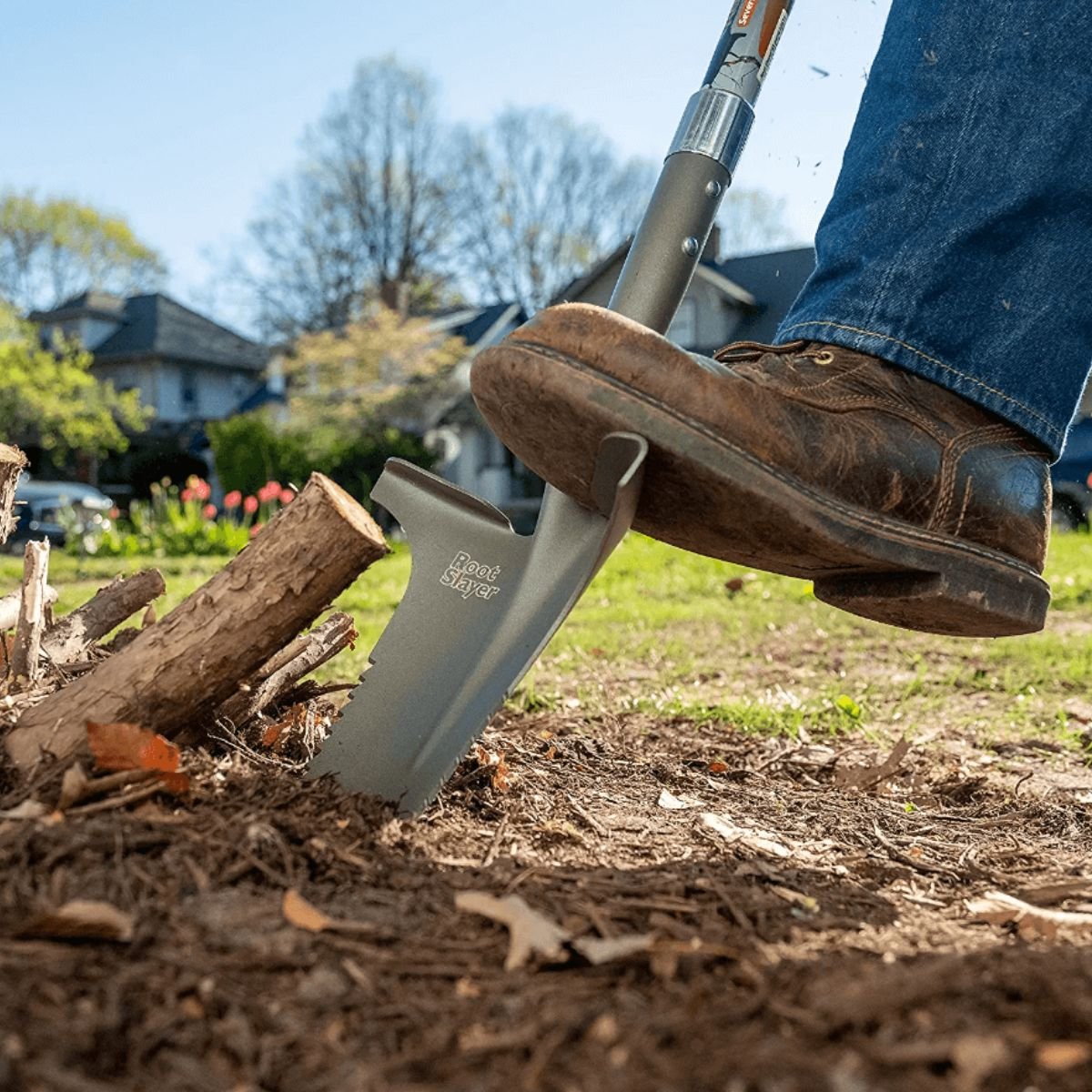 Root Slayer XL Garden Spade with Long Handle