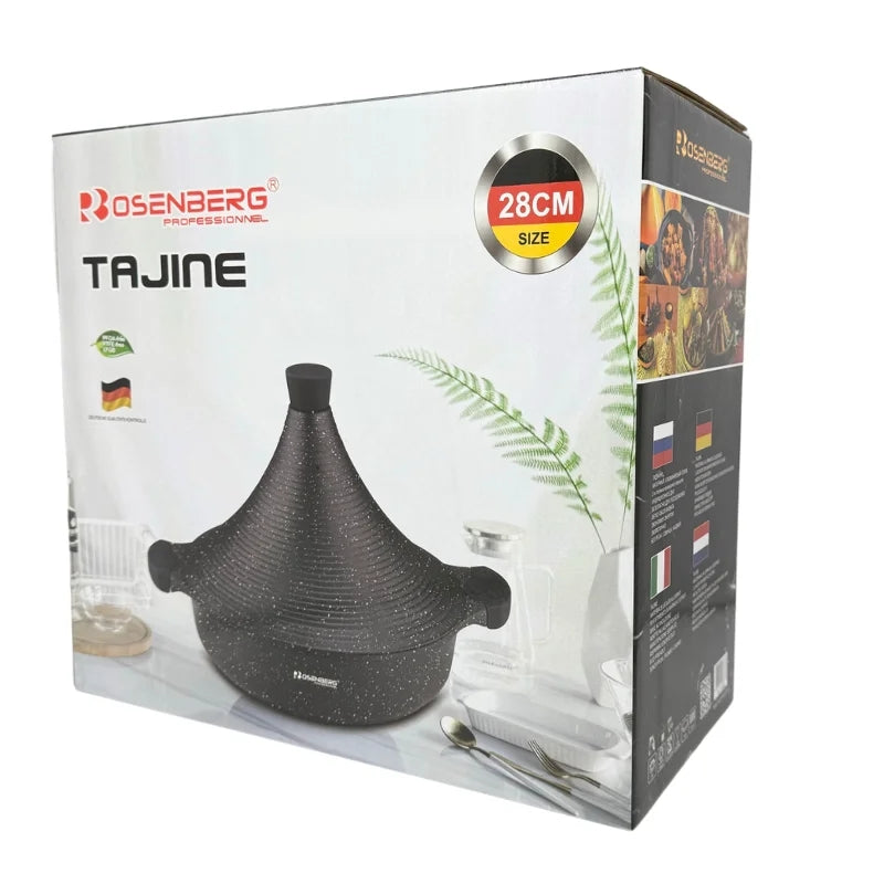 Rosenberg RB-TJ28M2: Marble Coated Tajine - 28cm