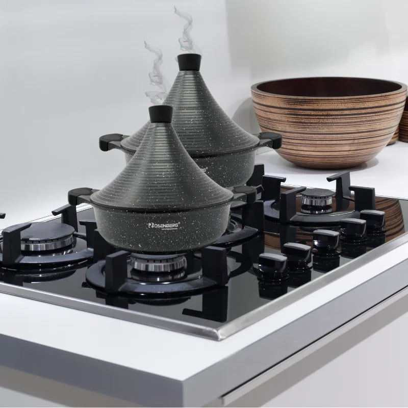 Rosenberg RB-TJ32M2: Marble Coated Tajine - 32cm