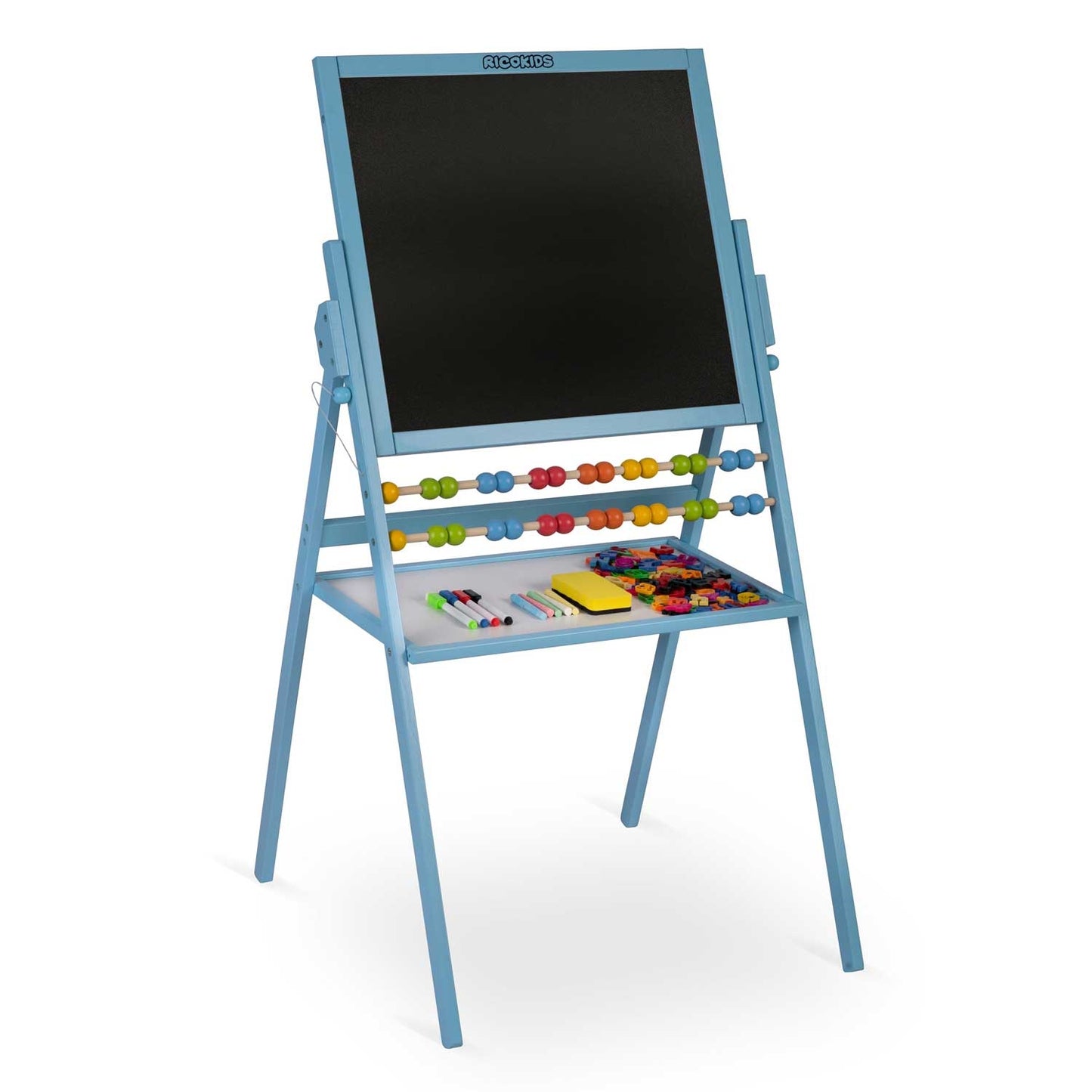 Rotatable Magnetic Chalkboard Ricokids - Blue