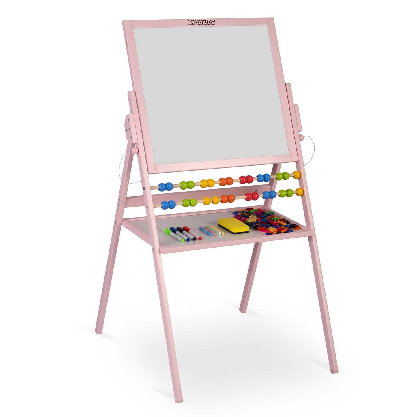 Rotatable Magnetic Chalkboard Ricokids - Pink