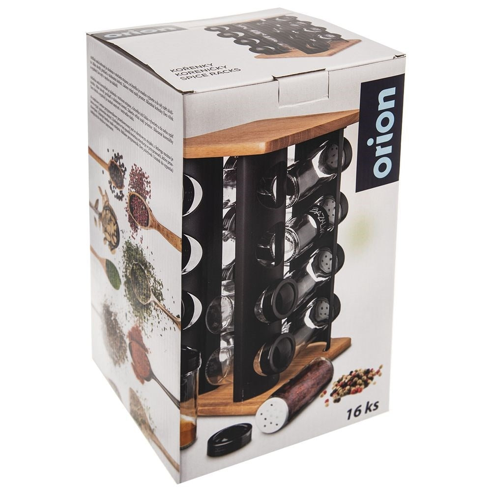 Rotating Spice Rack with 16 Containers