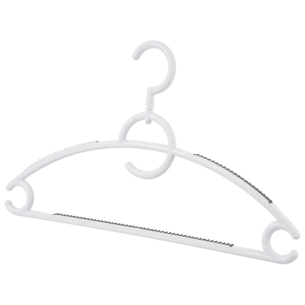 Rotating clothes hanger set with non-slip surface, 4-pack