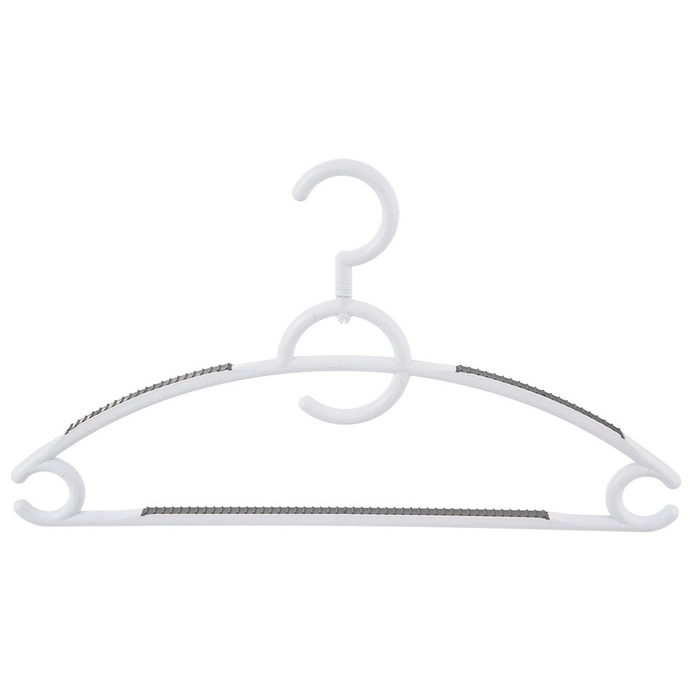 Rotating clothes hanger set with non-slip surface, 4-pack