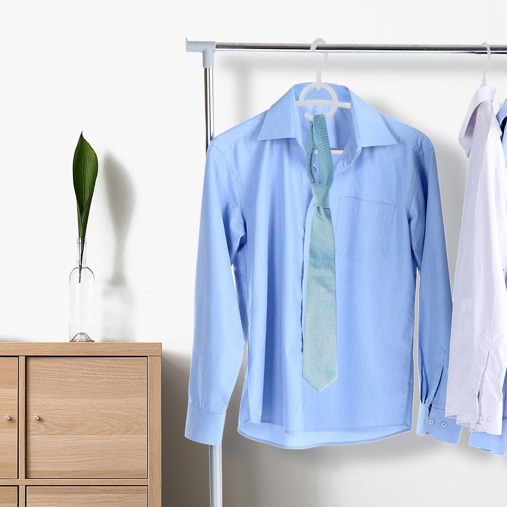 Rotating clothes hanger set with non-slip surface, 4-pack