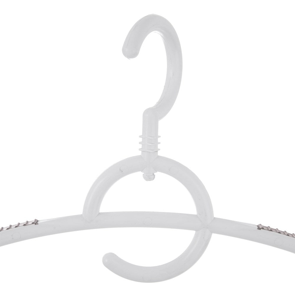 Rotating clothes hanger set with non-slip surface, 4-pack