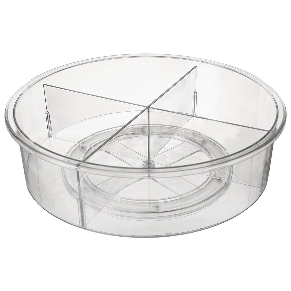 Rotating organizer container, divided, 30 cm